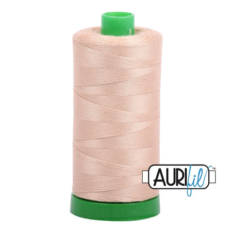 AURIFIL 2314 Beige MAKO 40 Weight Wt 1000m 1094y Quilt Cotton Quilting Thread