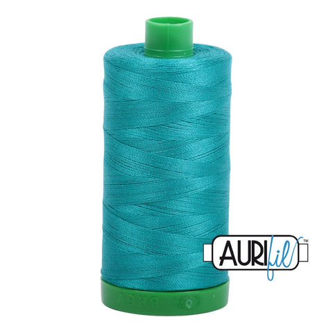 AURIFIL 4093 Jade Green MAKO 40 Weight Wt 1000m 1094y Quilt Cotton Quilting Thread