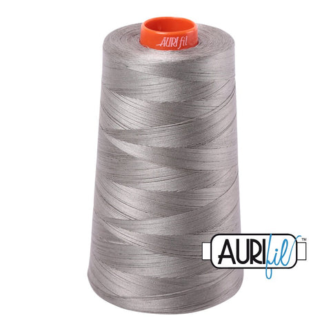 AURIFIL Cone 6732 Earl Gray Grey Egyptian Mako Cotton 50 Weight Wt 5900 Meters 6452 Yards Quilt Cotton Quilting Thread