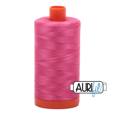 AURIFIL 2530 Blossom Pink Bright Hot Barbie MAKO 50 Weight Wt 1300m 1422y Spool Quilt Cotton Quilting Thread