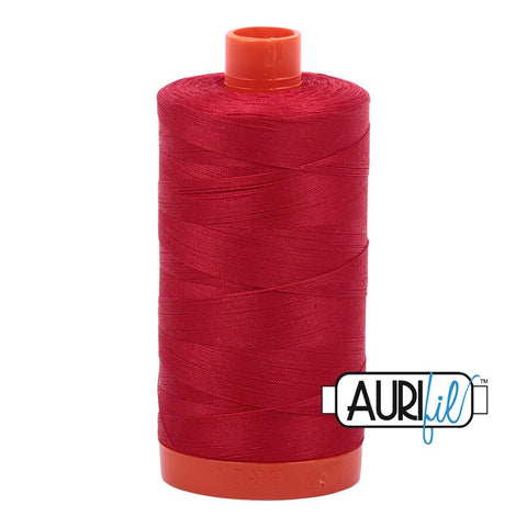 AURIFIL 2250 Red Crimson QOV Patriotic MAKO 50 Weight Wt 1300m 1422y Spool Quilt Cotton Quilting Thread