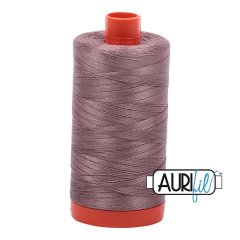 AURIFIL 6731 Tiramisu MAKO 50 Weight Wt 1300m 1422y Spool Mocha Mink Taupe Brown Quilt Cotton Quilting Thread