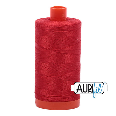 AURIFIL 2270 Paprika Deep QOV Patriotic Red MAKO 50 Weight Wt 1300m 1422y Spool Quilt Cotton Quilting Thread