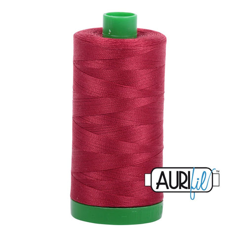 AURIFIL 1103 Burgundy Pinot Red MAKO 40 Weight Wt 1000m 1094y Spool Quilt Cotton Quilting Thread