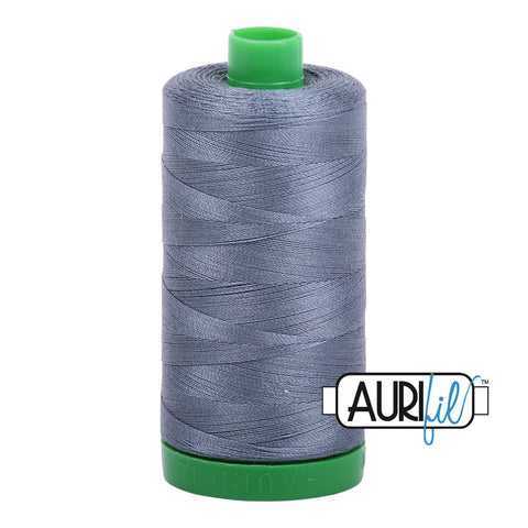 AURIFIL 1246 Dark Grey Gray Charcoal Graphite MAKO 40 Weight Wt 1000m 1094y Spool Quilt Cotton Quilting Thread