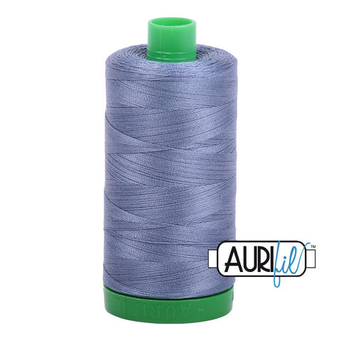 AURIFIL 1248 Grey Blue MAKO 40 Weight Wt 1000m 1094y Spool Quilt Cotton Quilting Thread