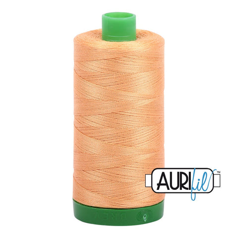 AURIFIL 2214 Golden Honey MAKO 40 Weight Wt 1000m 1094y Spool Quilt Cotton Quilting Thread