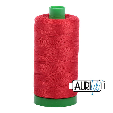 AURIFIL 2270 Paprika Deep QOV Patriotic Red MAKO 40 Weight Wt 1000m 1094y Spool Quilt Cotton Quilting Thread