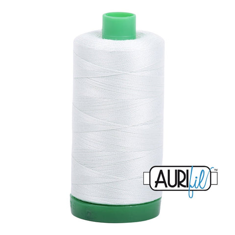 AURIFIL 2800 Mint Ice Light Silver Grey Gray MAKO 40 Weight Wt 1000m 1094y Spool Quilt Cotton Quilting Thread