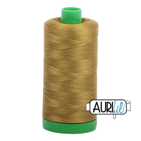 AURIFIL 2910 Medium Olive Green MAKO 40 Weight Wt 1000m 1094y Spool Quilt Cotton Quilting Thread