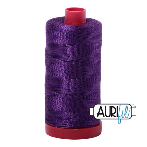 AURIFIL 2545 Medium Purple MAKO 12 Weight Wt 350M 356Yd Spool Quilt Cotton Quilting Thread