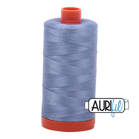 AURIFIL 6720 Slate Blue MAKO 50 Weight Wt 1300m 1422y Spool Quilt Cotton Quilting Thread