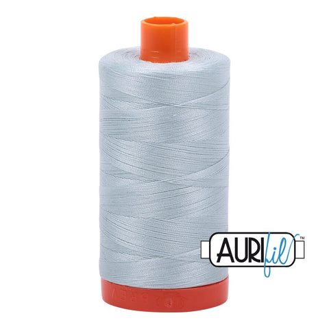 AURIFIL 5007 Grey Blue MAKO 50 Weight Wt 1300m 1422y Spool Quilt Cotton Quilting Thread