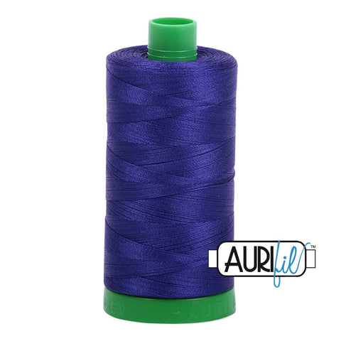 AURIFIL 1200 Blue Violet MAKO 40 Weight Wt 1000m 1094y Spool Quilt Cotton Quilting Thread