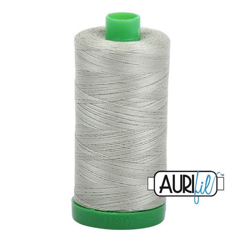 AURIFIL 2902 Light Laurel Green MAKO 40 Weight Wt 1000m 1094y Spool Quilt Cotton Quilting Thread