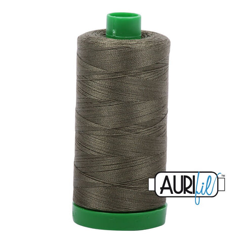 AURIFIL 2905 Army Green MAKO 40 Weight Wt 1000m 1094y Spool Quilt Cotton Quilting Thread