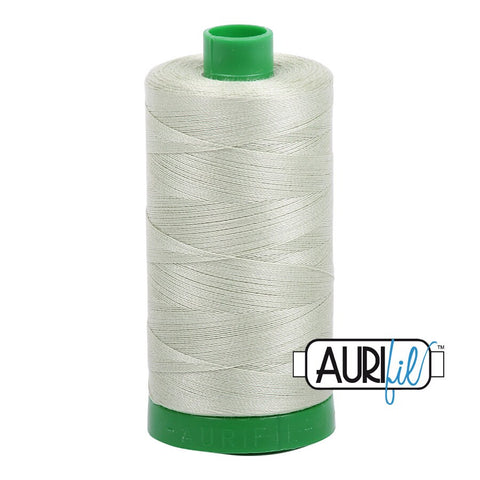 AURIFIL 2908 Spearmint Green MAKO 40 Weight Wt 1000m 1094y Spool Quilt Cotton Quilting Thread