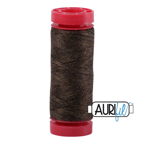 Aurifil LANA WOOL 8078 Khaki Melange Heather Brown 12 Weight Wt 50 Meters 54 Yards Spool Quilt Wool Quilting Thread