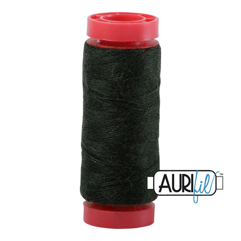 Aurifil LANA WOOL 8970 Dark Olive Green 12 Weight Wt 50 Meters 54 Yards Spool Quilt Wool Quilting Thread