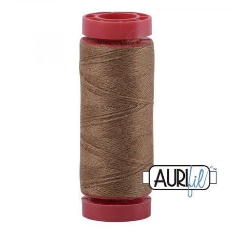 Aurifil LANA WOOL 8322 Medium Brown Pepper Dust 12 Weight Wt 50 Meters 54 Yards Spool Quilt Wool Quilting Thread