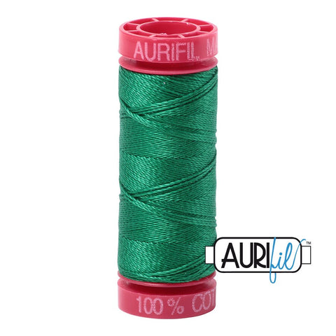 AURIFIL 2870 Green Grass MAKO 12 Weight Wt 54 Yards Spool Quilt Cotton Quilting Thread