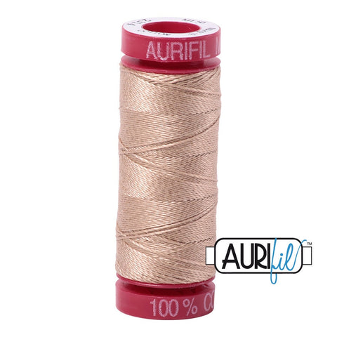 AURIFIL 2314 Beige Tan Neutral Mako 12 Weight Wt 50M 54 Yards Spool Quilt Cotton Quilting Thread