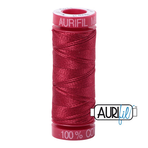 AURIFIL 1103 Burgundy Pinot Red MAKO 12 Weight Wt 50M 54 Yards Spool Quilt Cotton Quilting Thread