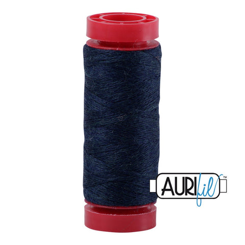 Aurifil LANA WOOL 8092 Indigo Dark Blue 12 Weight Wt 50 Meters 54 Yards Spool Quilt Wool Quilting Thread