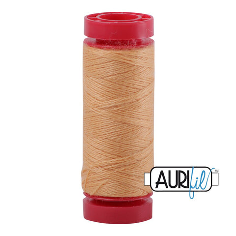 Aurifil LANA WOOL 8205 Soft Apricot 12 Weight Wt 50 Meters 54 Yards Spool Quilt Wool Quilting Thread