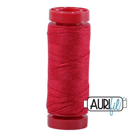 Aurifil LANA WOOL 8255 Raspberry Red 12 Weight Wt 50 Meters 54 Yards Spool Quilt Wool Quilting Thread