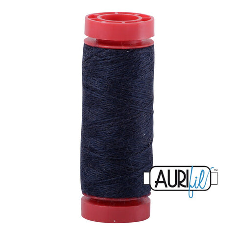 Aurifil LANA WOOL 8093 Midnight Blue 12 Weight Wt 50 Meters 54 Yards Spool Quilt Wool Quilting Thread