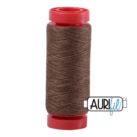 Aurifil LANA WOOL 8320 Bark Brown 12 Weight Wt 50 Meters 54 Yards Spool Quilt Wool Quilting Thread