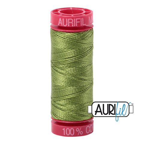 AURIFIL 2888 Fern Green MAKO 12 Weight Wt 54 Yards Spool Quilt Cotton Quilting Thread