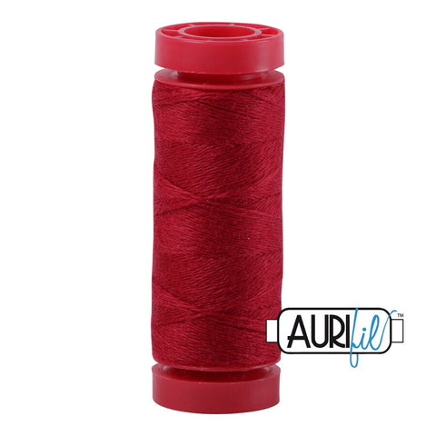 Aurifil LANA WOOL 8258 Cranberry Red 12 Weight Wt 50 Meters 54 Yards Spool Quilt Wool Quilting Thread