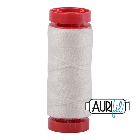 Aurifil LANA WOOL 8328 Eggshell Beige 12 Weight Wt 50 Meters 54 Yards Spool Quilt Wool Quilting Thread