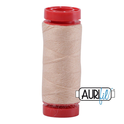 Aurifil LANA WOOL 8332 Peachy Beige 12 Weight Wt 50 Meters 54 Yards Spool Quilt Wool Quilting Thread