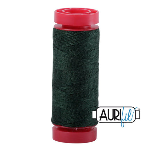 Aurifil LANA WOOL 8895 Royal Green 12 Weight Wt 50 Meters 54 Yards Spool Quilt Wool Quilting Thread