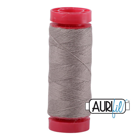 Aurifil LANA WOOL 8900 Dove Grey Gray 12 Weight Wt 50 Meters 54 Yards Spool Quilt Wool Quilting Thread