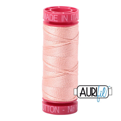 AURIFIL 2420 Fleshy Pink MAKO 12 Weight Wt 54 Yards Spool Quilt Cotton Quilting Thread