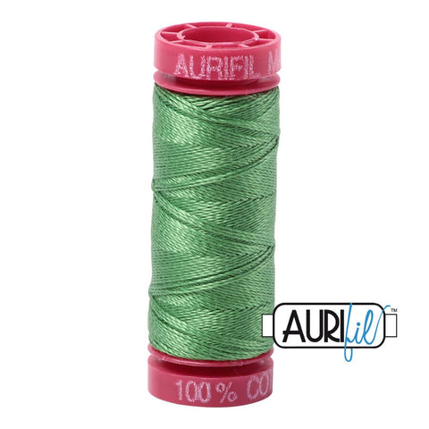 AURIFIL 2884 Green Yellow MAKO 12 Weight Wt 54 Yards Spool Quilt Cotton Quilting Thread