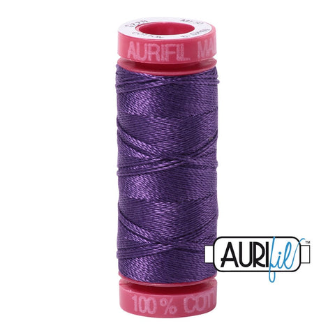 AURIFIL 4225 Eggplant Purple MAKO 12 Weight Wt 54 Yards Spool Quilt Cotton Quilting Thread