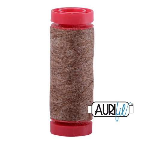 Aurifil LANA WOOL 8084 Rust Orange Brown Melange 12 Weight Wt 50 Meters 54 Yards Spool Quilt Wool Quilting Thread