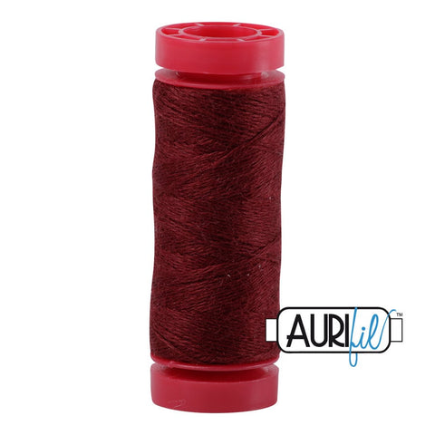 Aurifil LANA WOOL 8266 Fire Brick Red 12 Weight Wt 50 Meters 54 Yards Spool Quilt Wool Quilting Thread