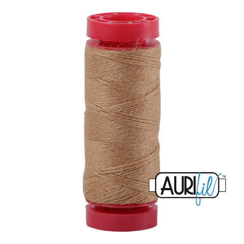 Aurifil LANA WOOL 8323 Buckwheat Tan 12 Weight Wt 50 Meters 54 Yards Spool Quilt Wool Quilting Thread