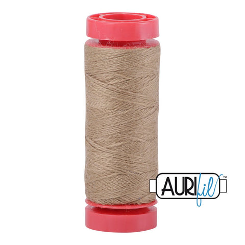 Aurifil LANA WOOL 8346 Oatmeal Beige 12 Weight Wt 50 Meters 54 Yards Spool Quilt Wool Quilting Thread