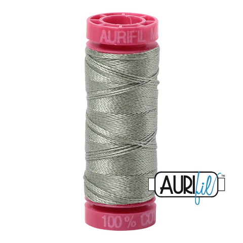 AURIFIL 5019 Military Green Camo MAKO 12 Weight Wt 54 Yards Spool Quilt Cotton Quilting Thread