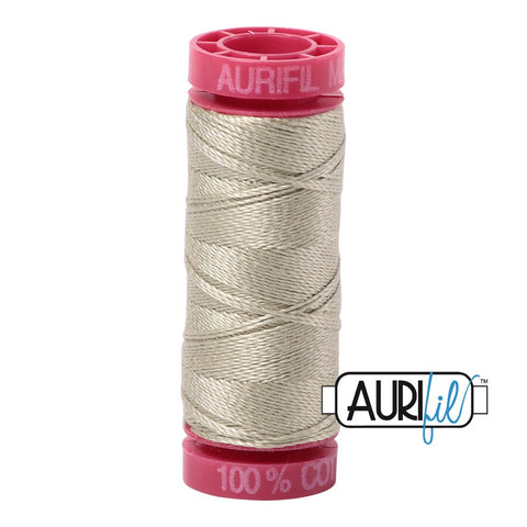 AURIFIL 5020 Light Military Green MAKO 12 Weight Wt 54 Yards Spool Quilt Cotton Quilting Thread