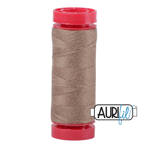 Aurifil LANA WOOL 8315 Light Bark 12 Weight Wt 50 Meters 54 Yards Spool Quilt Wool Quilting Thread