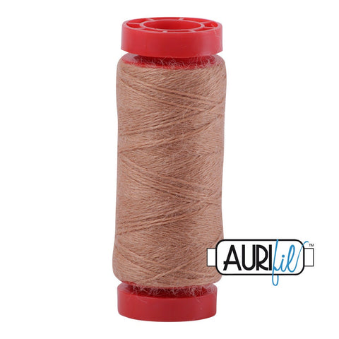 Aurifil LANA WOOL 8333 Medium Hazel Brown Orange 12 Weight Wt 50 Meters 54 Yards Spool Quilt Wool Quilting Thread