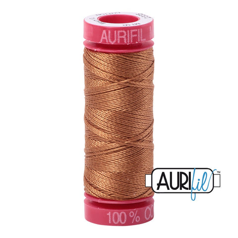 AURIFIL 2335 Light Cinnamon Brown Rust MAKO 12 Weight Wt 54 Yards Spool Quilt Cotton Quilting Thread